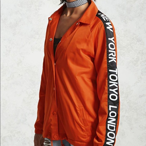 Forever 21 Jackets & Blazers - FOREVER 21 ORANGE NY TOKYO JACKET